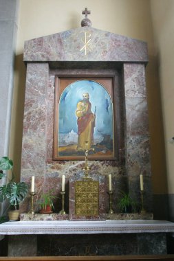 Sunak Aziz Joseph 'in İsa' nın Kutsal Kalbi Kilisesi, Zagreb 'de Salata, Hırvatistan