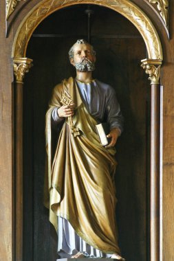 Aziz Peter, Hırvatistan 'ın Resnik kentindeki Bakire Meryem' in Varsayımı kilisesinin mihrabında bulunan heykel.