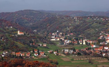 Hırvatistan 'ın kuzeybatısındaki Vugrovec köyü.
