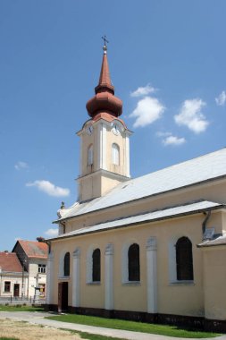 Hırvatistan 'ın Velika Pisanica kentindeki İsa' nın Kutsal Kalbi Kilisesi