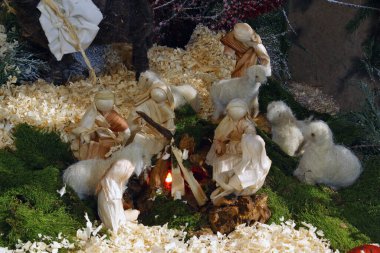 Hırvatistan 'ın Marija Bistrica kentindeki Bistrica Meryem Ana' nın doğum sahnesi