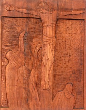 12th Stations of the Cross, Jesus dies on the cross, Parish Church of Saint Joseph the Worker in Galdovo, Sisak, Croatia clipart