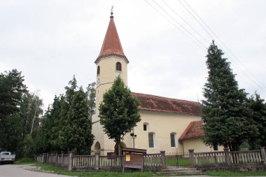 Saint Sixto parish church in Pribic, Croatia clipart