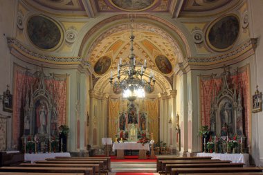 Hırvatistan 'ın Mahicno kentinde Bakire Meryem' in Ziyareti Kilisesi