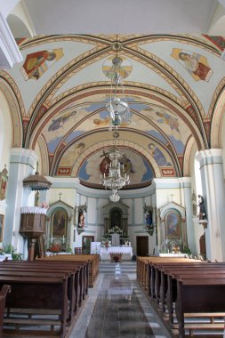 Hırvatistan 'ın Sandrovac kentinde Kutsal Bakire Meryem' in Ziyareti Kilisesi