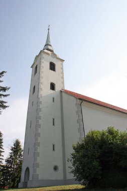 Hırvatistan 'ın Sveti Petar Cvrstec kentindeki Aziz Peter kilisesi