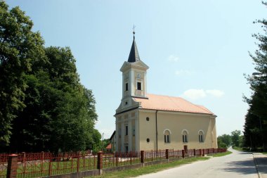 Parish Church of the Visitation of the Virgin Mary in Topusko, Croatia clipart