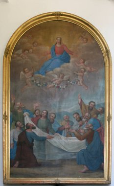 Meryem 'in Varsayımı, Hırvatistan' ın Klostar İvaniç kentinde Bakire Meryem 'in Varsayımı Kilisesi' nde resim