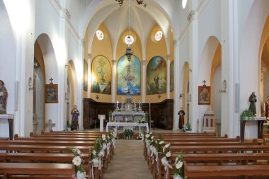 Ana sunak kilise, Kutsal Bakire, arıtma Smokvica, Korcula Adası, Hırvatistan