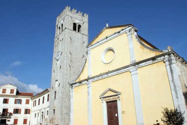 Hırvatistan 'ın Motovun kentindeki St. Stephen Kilisesi