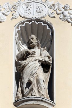 İsa'nın kurtarıcı Portal Kutsal haç, parish Kilisesi Immaculate Conception Meryem Ana Lepoglava, Hırvatistan