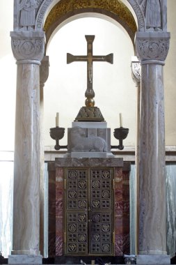 St. Blaise Kilisesi 'nin ana mihrabı, Zagreb, Hırvatistan