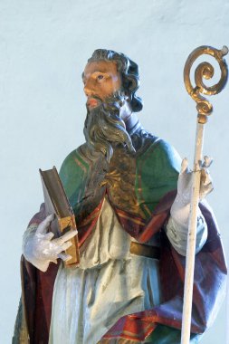 Hırvatistan 'ın Volavje kentindeki Karlı Kilisemizin ana mihrabında Aziz Heykeli