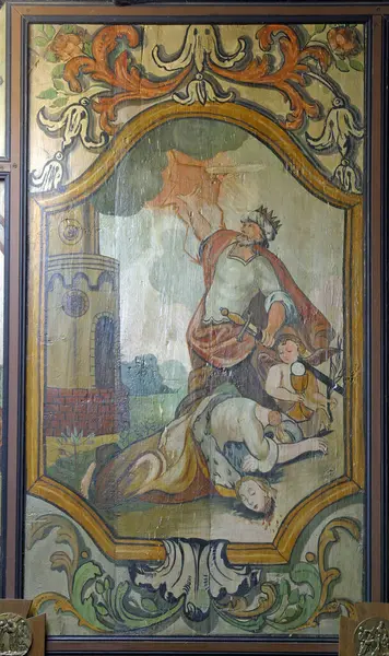 Aziz Barbara Şehitliği ve Ölümü, Hırvatistan 'ın Velika Mlaka kentindeki Aziz Barbara Kilisesi' nin sunağı