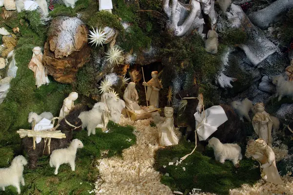 Hırvatistan 'ın Marija Bistrica kentindeki Bistrica Meryem Ana' nın doğum sahnesi