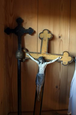 Hırvatistan 'ın Brest kentindeki St. Barbara Şapeli' nde çarmıha gerilme