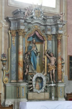 Mary Immaculate kalp kilise varsayım Sveta Marija na sunak Muri, Hırvatistan