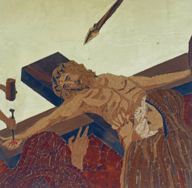 Hırvatistan 'ın Velika Gorica kentindeki 11. Haç İstasyonları, Çarmıha germe, Kutsal Aloysius Stepinac Kilisesi