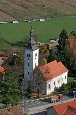 Hırvatistan 'ın Pescenica kentinde Bakire Meryem' in Varsayımı Kilisesi
