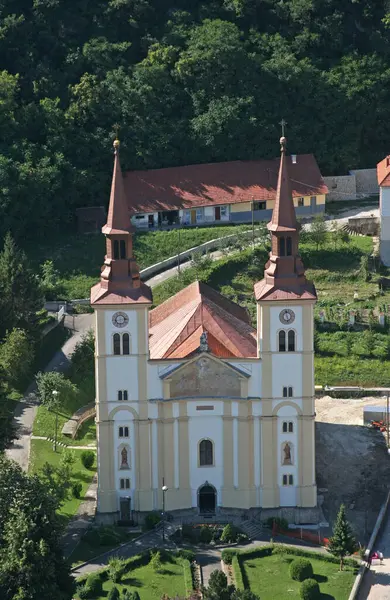 Hırvatistan 'ın Pregrada kentinde Bakire Meryem Varsayımı Kilisesi