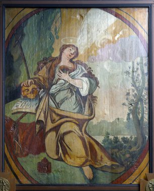 Saint Mary Magdalene, mihrabını Velika Mlaka, Hırvatistan Saint Barbara Kilisesi