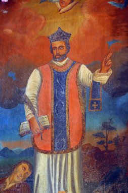 Aziz Francis Xavier, Hırvatistan 'ın Velika Erpenja kentindeki Aziz Francis Xavier kilisesinde sunak resmi değil.
