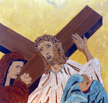 Hırvatistan 'ın Velika Gorica kentindeki Kutsal Aloysius Stepinac Kilisesi' nde İsa ilk kez düştü.