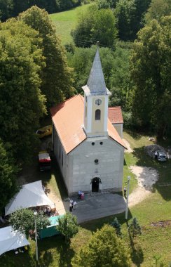 Hırvatistan 'ın Prilisce kentindeki Aziz Mary Kilisesi