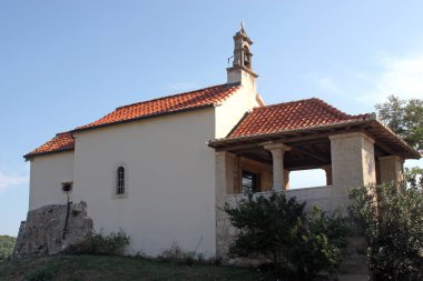 Hırvatistan 'ın Korcula adasındaki Lumbar kentindeki Kutsal Haç Şapeli