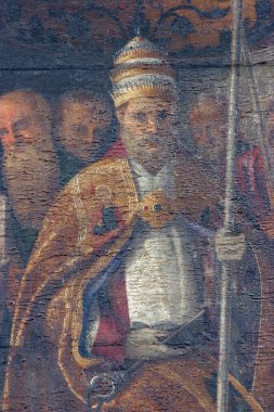 Aziz Peter, Hırvatistan 'ın Blato kentindeki Azizler Kilisesi' nin sunağında sunak.