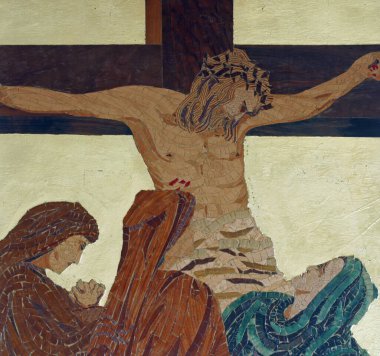 Çarmıhın 12. İstasyonları, Hırvatistan 'ın Velika Gorica kentindeki Kutsal Aloysius Stepinac Kilisesi' nde İsa çarmıhta öldü.