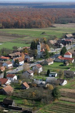 Hırvatistan 'ın Pescenica kentinde Bakire Meryem' in Varsayımı Kilisesi