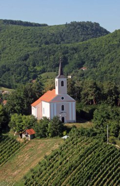 Hırvatistan 'ın Pregradski Vrh kentindeki Noblac Kilisesi