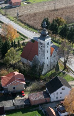 Hırvatistan 'ın Pescenica kentinde Bakire Meryem' in Varsayımı Kilisesi