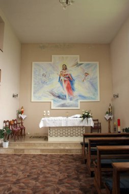 Hırvatistan 'ın Turanovac kentinde Karlı Hanımefendinin Şapeli