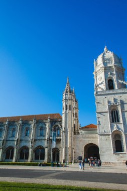 Lizbon 'da manuelin tarzında ünlü bir antik manastır.