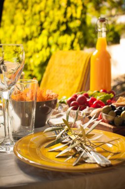 zeytin ağaçlarının altında şehir parkında randevu