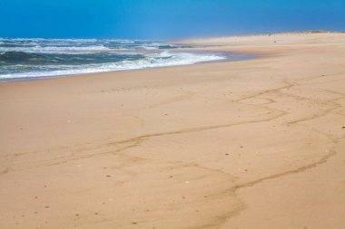 Portekiz 'deki Atlantik kıyılarının panoramik manzarası