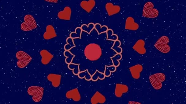 Video Festivo Screensaver Onore Tutti Gli Amanti Giorno San Valentino — Video Stock
