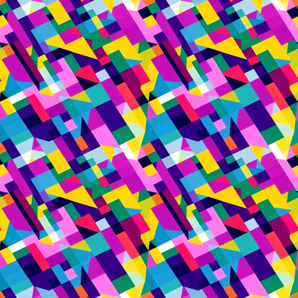 Бесшовный Красочный Абстрактный Геометрический Фон Печати Тканях Дизайн Сайта — стоковое фото