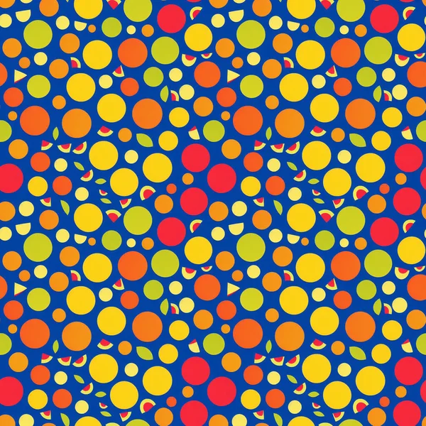 Renkli daireler, kumaş baskısı ve web sitesi tasarımı için soyut ve pürüzsüz desen