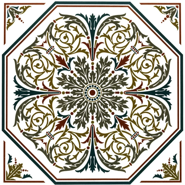 Renaissance Floral Design Elements Transparent Background — Stock Photo, Image