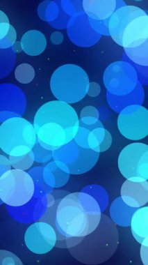 Video klip, akıllı telefon ekranı için ekran koruyucu, dikey biçim. Karanlık bir arkaplanda parçacık ve meş 'lerin soyut canlandırması.