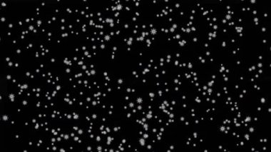 Rahatlatıcı kar yağışı, karanlıkta sakin bir kış ortamı yaratır..