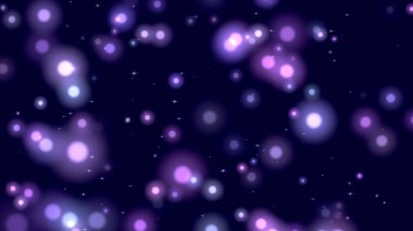 Karanlık bir arkaplan karşısında yıldızları andıran canlı bir ışık gösterisi..