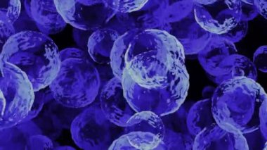 Suda parlayan mavi baloncukların büyüleyici dansını keşfedin..