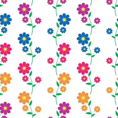 Çeşitli renklerdeki çiçeklerin canlı bir şekilde düzenlenmesi neşeli bir atmosfer yaratır..