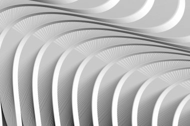 Eğri çizgiler ve narin şekiller, şık ve soyut bir dizaynla uyumlu bir şekilde harmanlanır..