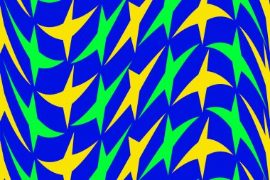 Parlak renkler ve dinamik şekiller tuvalde dans ediyor, seyircinin bakışlarını büyülüyor..