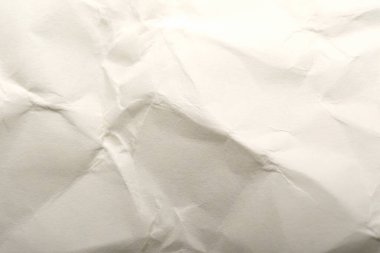 Buruşmuş beyaz kağıt güzel dokular ve desenler ortaya çıkarıyor..